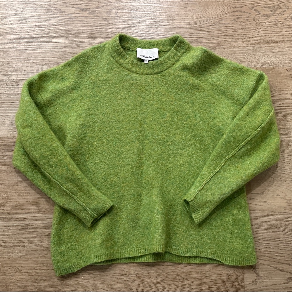 3.1 Philip Lim Lime Green Wool Sweater